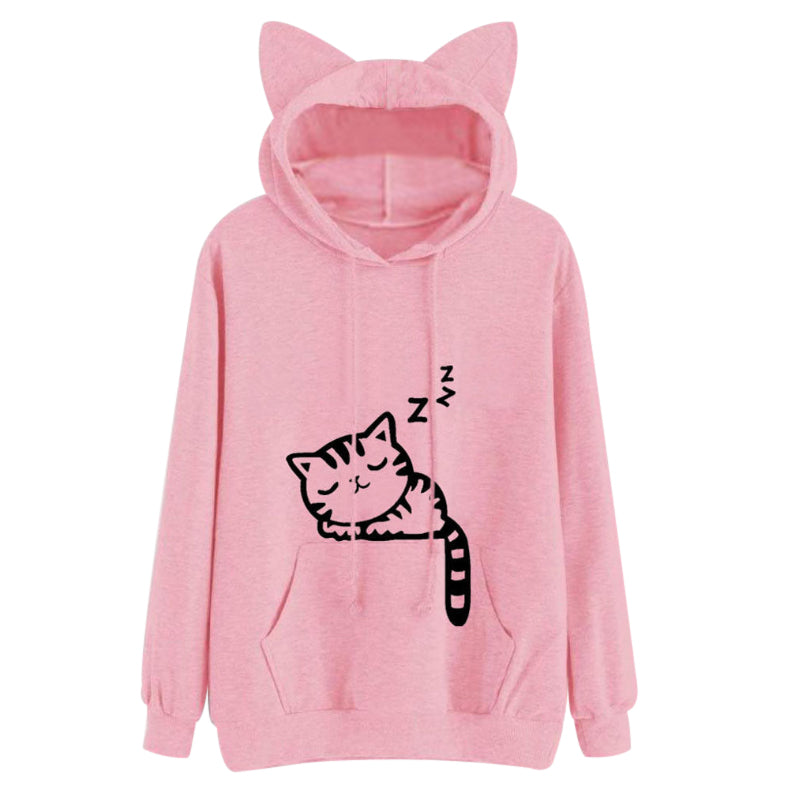 Kitty Lang Hoodie Sweatshirt