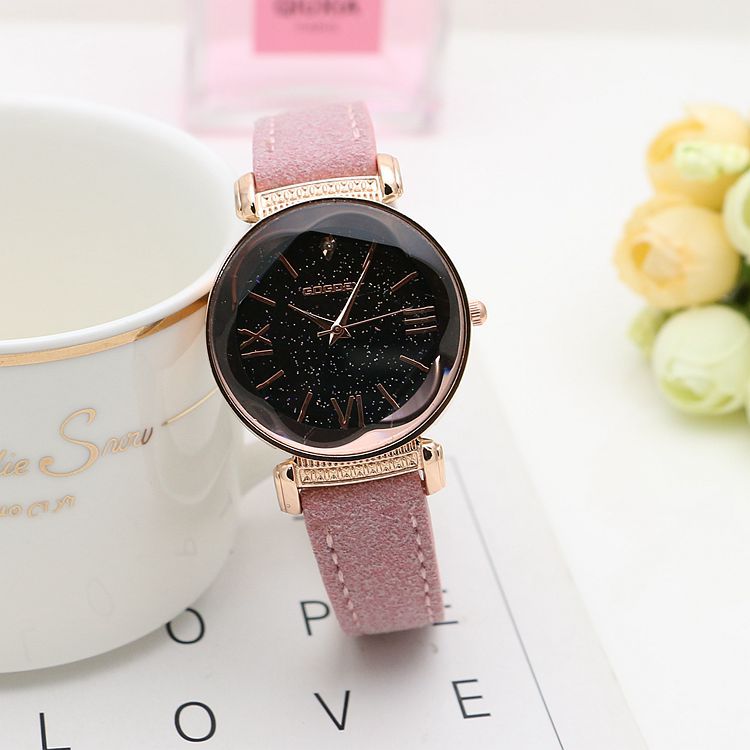 Emily Edwards Rose Gold Leather Watches