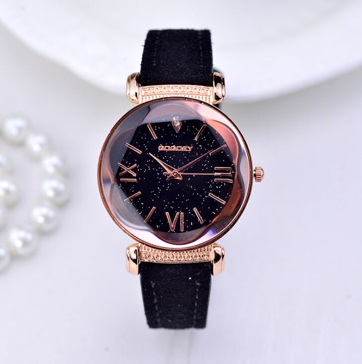 Emily Edwards Rose Gold Leather Watches