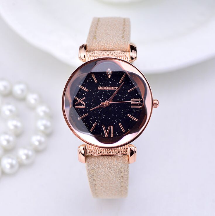 Emily Edwards Rose Gold Leather Watches