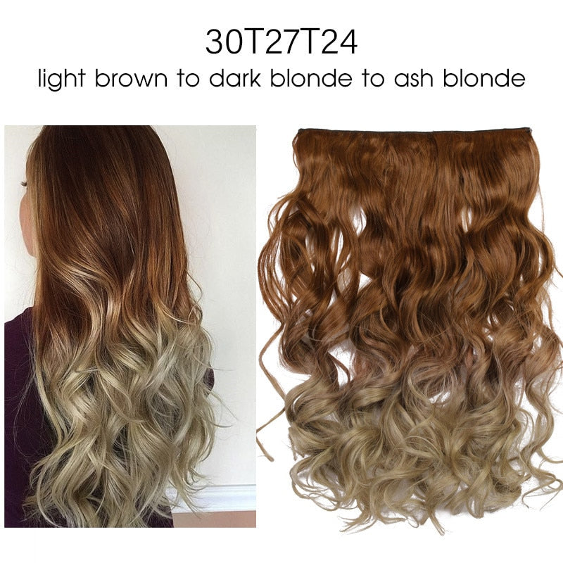 Lisa Ombre Long Clip In Hair Extensions