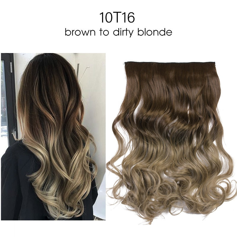 Lisa Ombre Long Clip In Hair Extensions