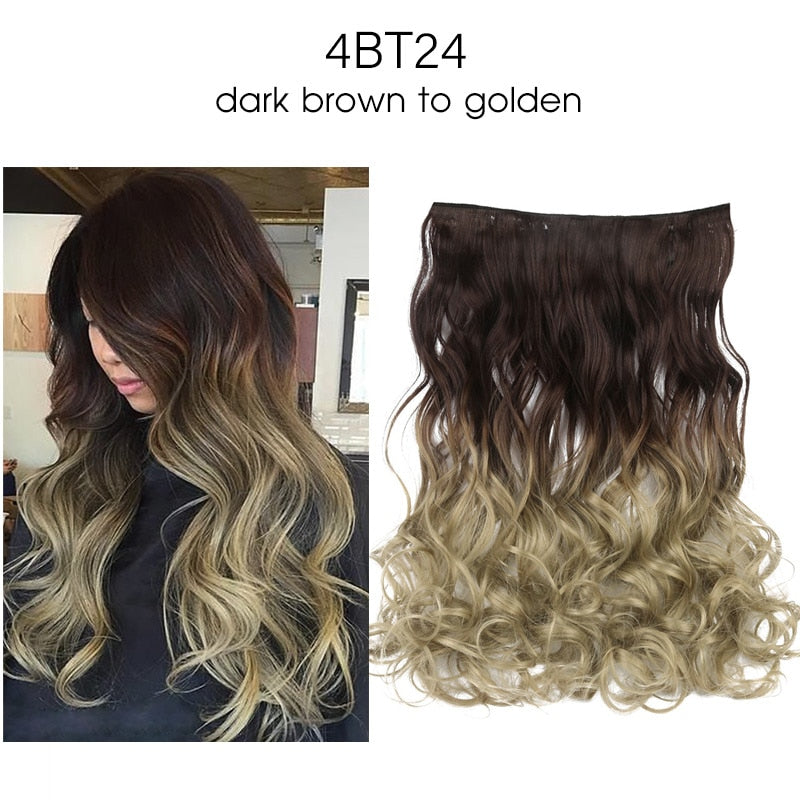 Lisa Ombre Long Clip In Hair Extensions