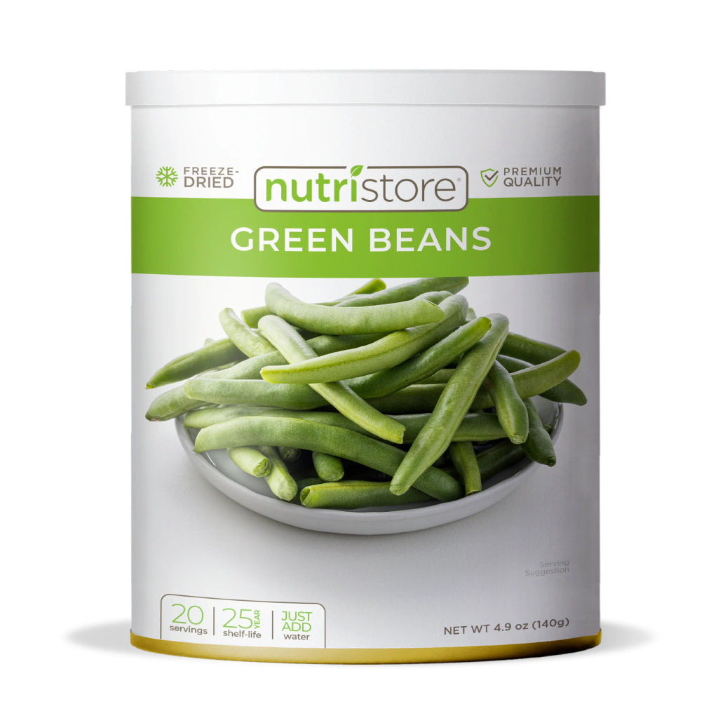 (#10 Can) Nutristore Freeze Dried Green Beans