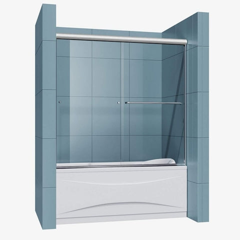SUNNY SHOWER frameless bathtub shower door