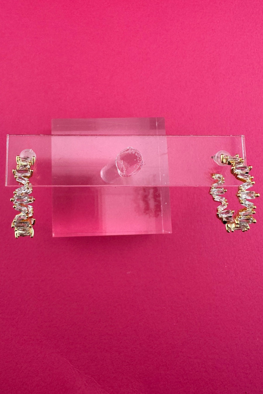 Unstoppable Rhinestone Hoop Earrings