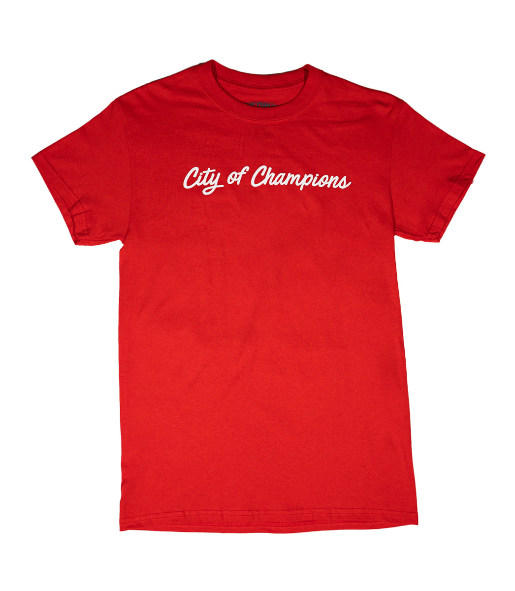 CITY OF CHAMPS TEE RED