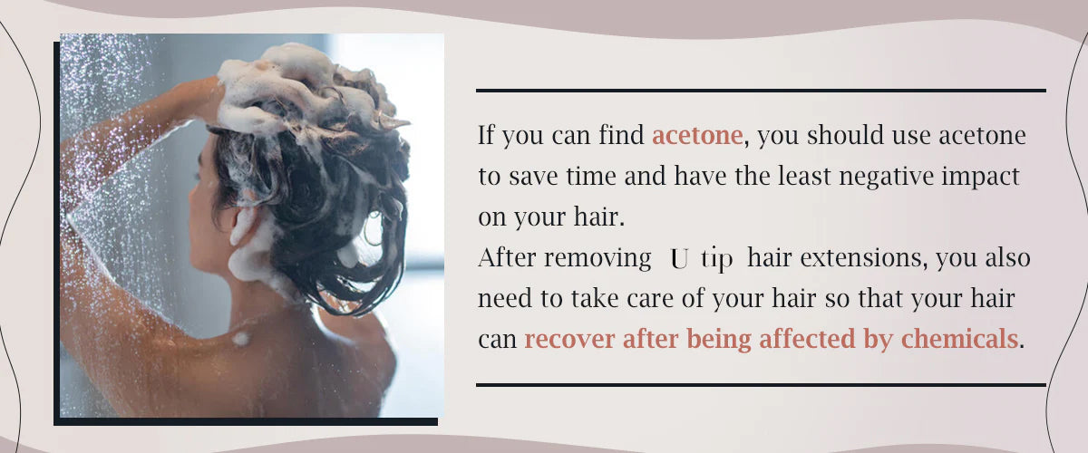 How to Care flat tip hair extension