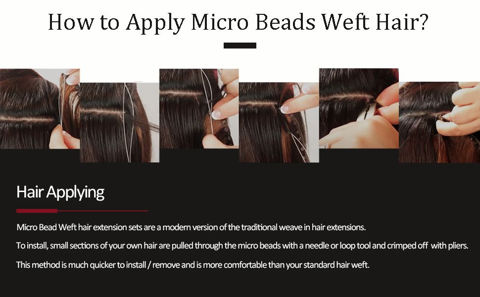 how_to_apply_micro_beads_weft_human_hair_extensions