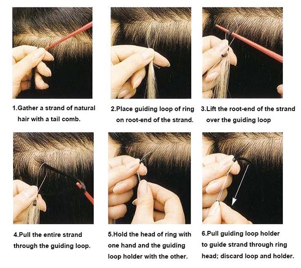 How to apply Micro Ring hair extension