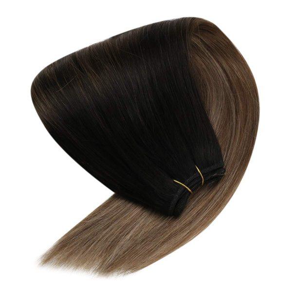 Weft Hair Extensions Double Weft Hair Bundles Balayage