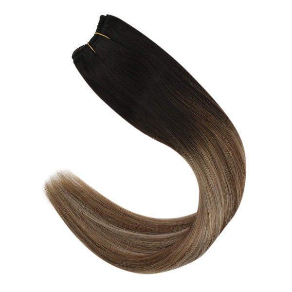 Weft Hair Extensions Double Weft Hair Bundles Balayage