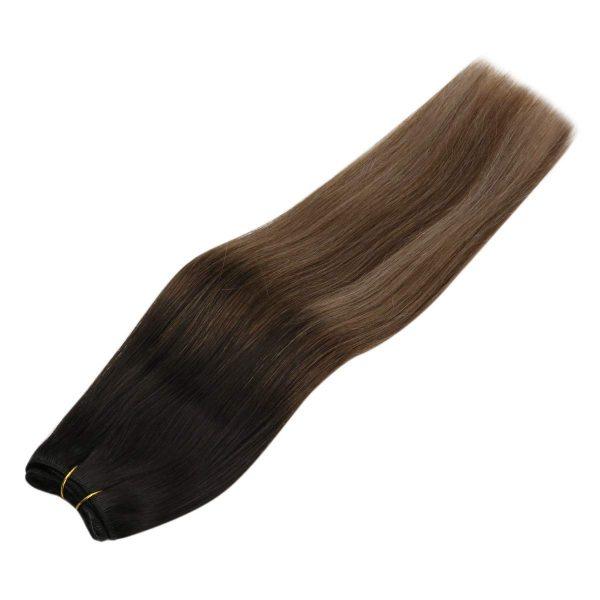 Weft Hair Extensions Double Weft Hair Bundles Balayage