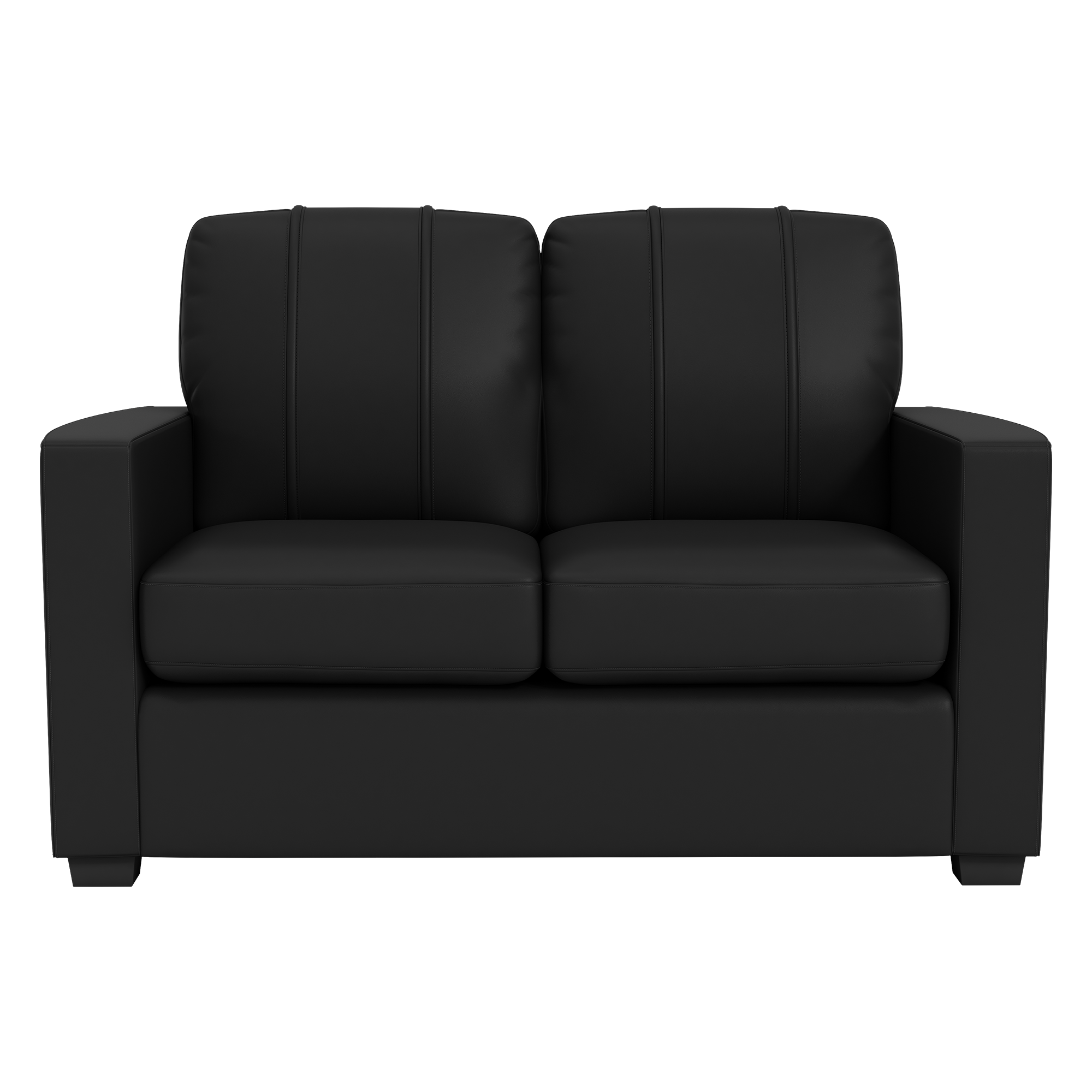 Silver Loveseat with Barrel Rider Logo