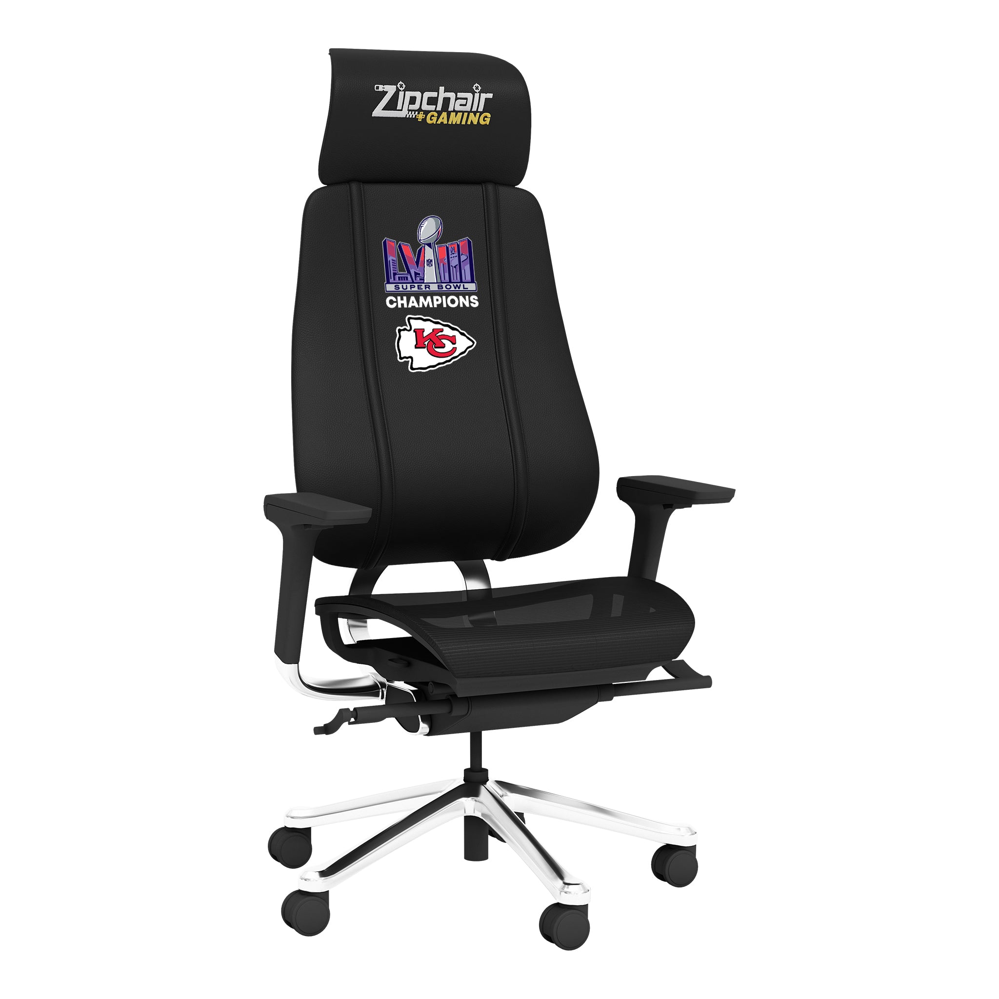 Kansas City Chiefs Super Bowl LVIII Champions Logo PhantomX Mesh Gaming Chair