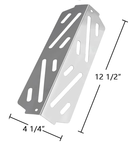 Hongso 17-1/8 inch Flavorizer Bars and 12-1/2 inch SS Heat Deflectors Grill Parts Repair Kit for Weber Genesis II 310, Genesis II LX 340, 300 Series (2017 and Newer)