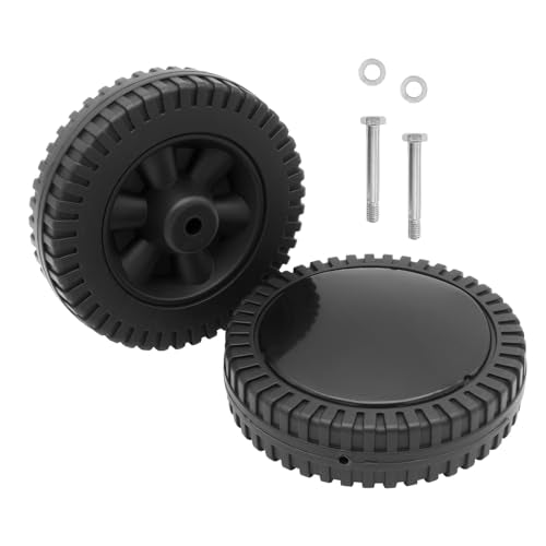 BBQration 2-Pack Grill Wheel and Hardware Replacement for Coleman LXE Roadtrip Grill, 6-inch Grill Wheel for Coleman Grill Roadtrip LXE ?9949-2401 2000005493 2000006921 2000010225 2000010585 and More