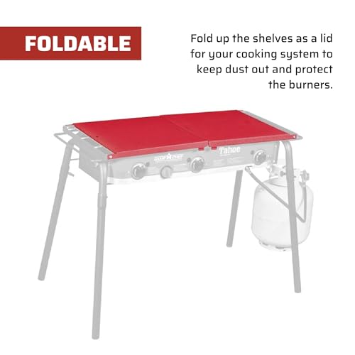 Camp Chef Folding Side Shelf Set for 2 Burners