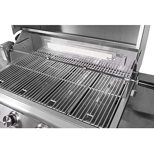 Blaze Rotisserie Kit for 32-Inch Charcoal & 4-Burner Gas Grills - BLZ-34-ROTIS-SS