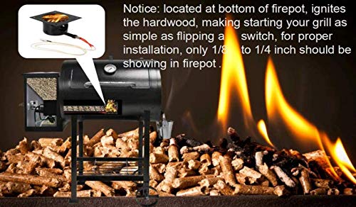 Firsgrill Replacements for Pit Boss Pellets Grill/Smoker Parts (2, Ignited Rod & Firebox)