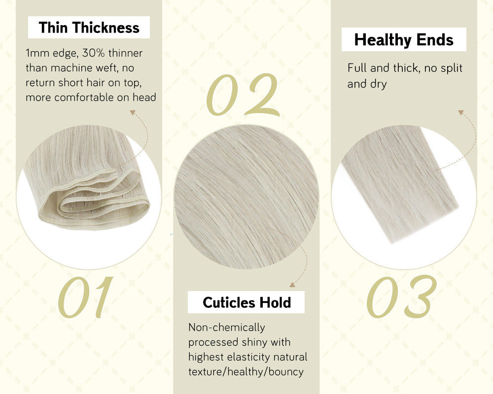 virgin silk flat hair bundles