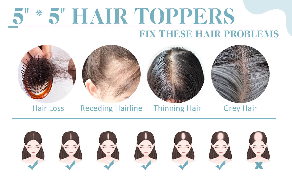 why choose 5*5 hair toppers