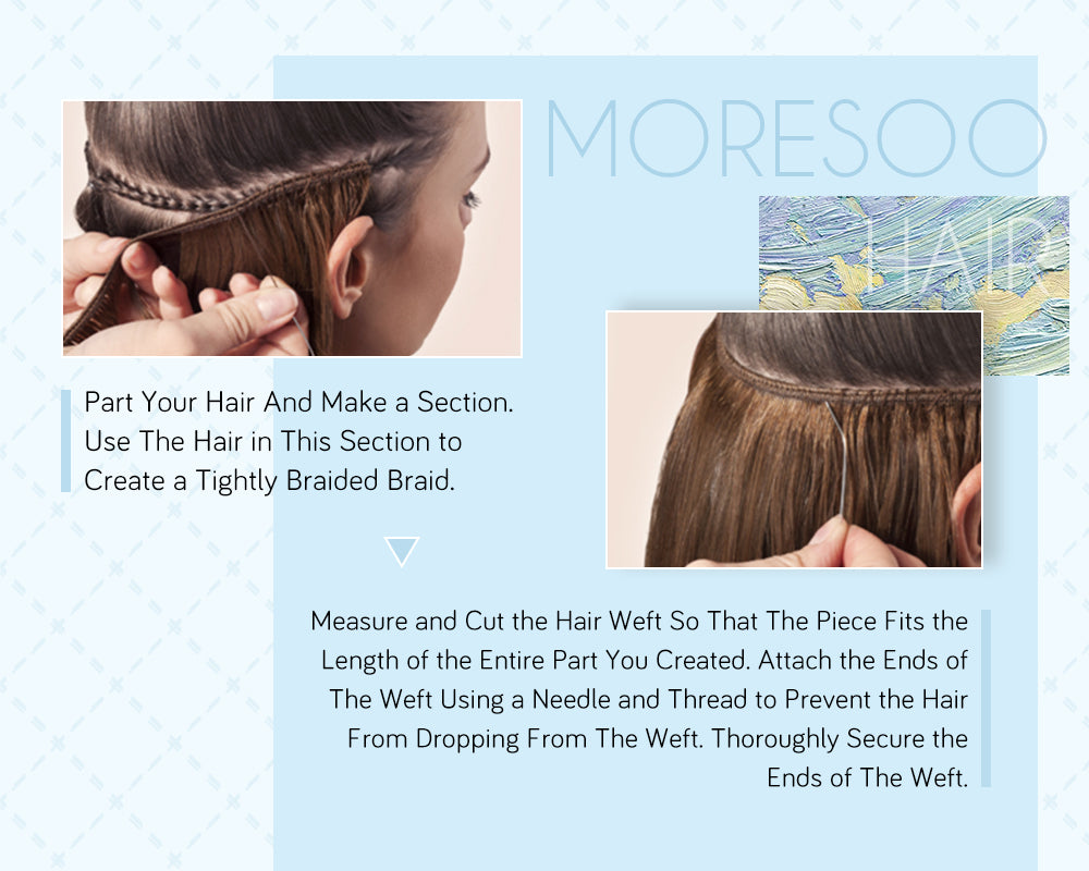 how to wear weft hair