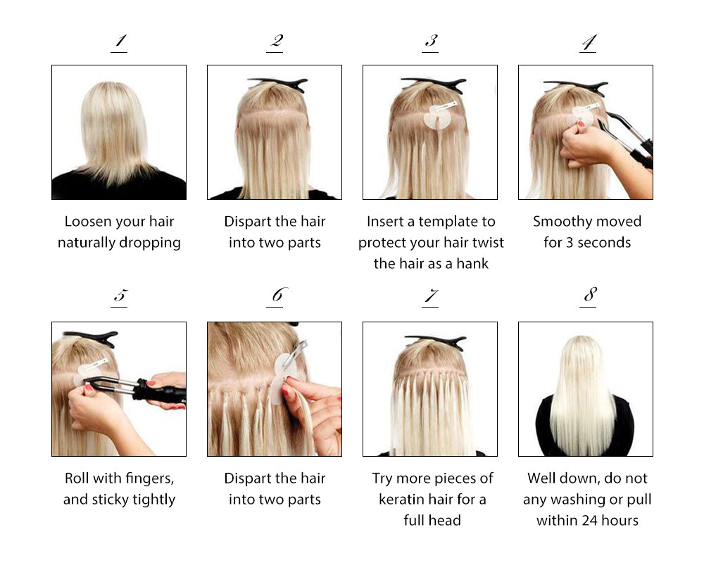 virgin u tip hair extension