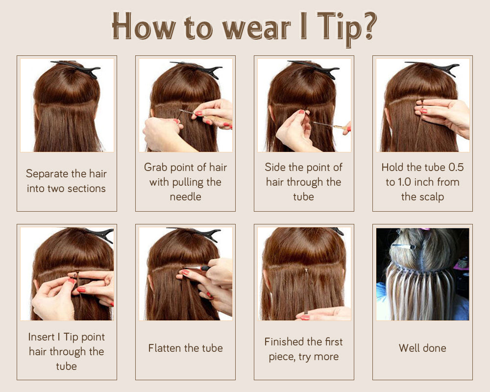 how to wear i tip hair extension