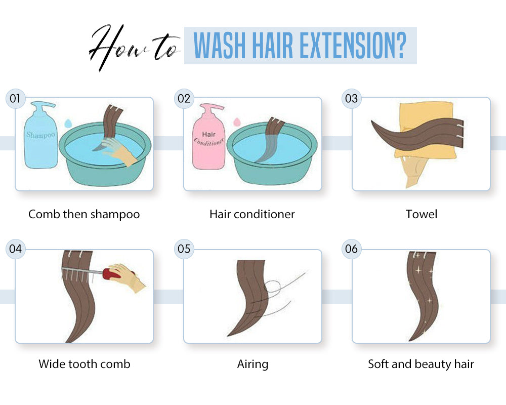 how to wash hair extension