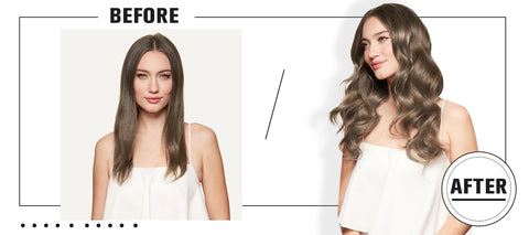 hair extensions before and after