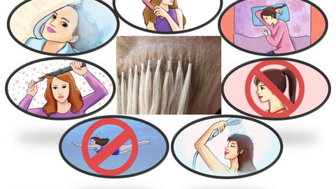 care hair extensions tips