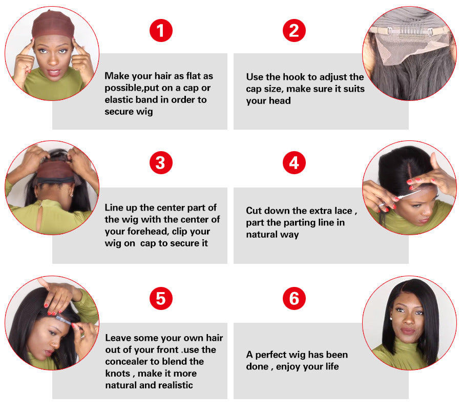 how to wear human hair wigs