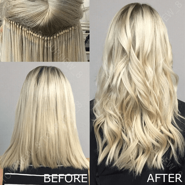 hair extensions before after