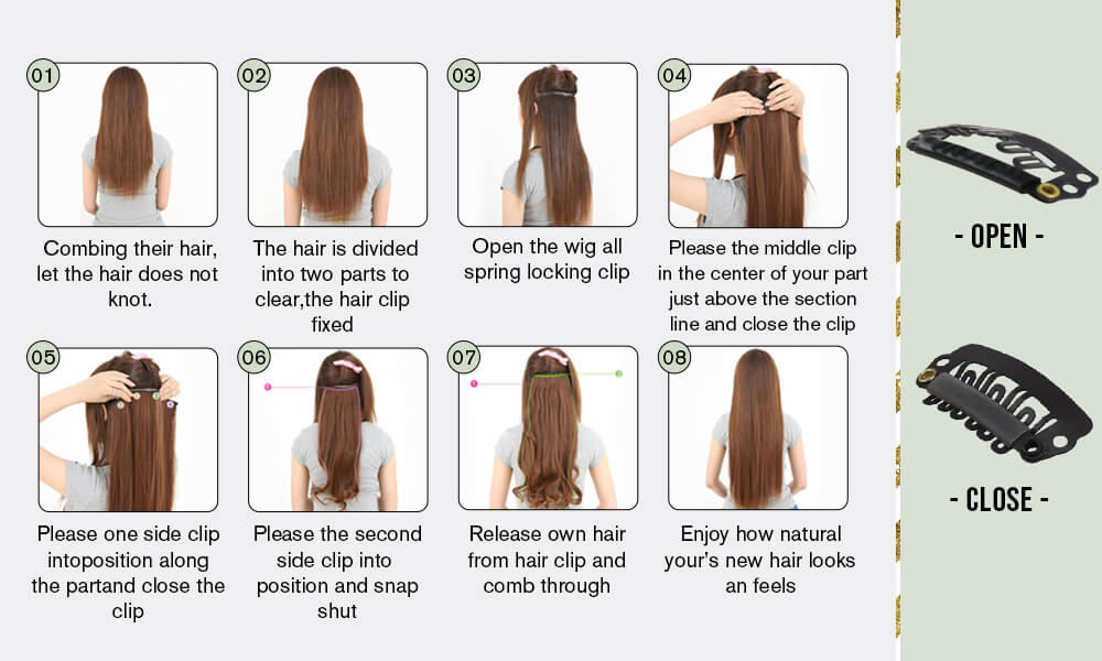 how to wear clip in extensions