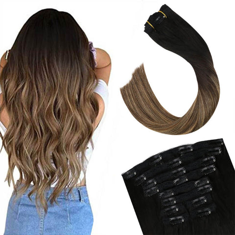 remy clip in hair extensions 18 inch