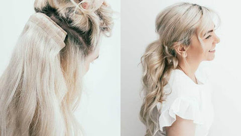 platinum blonde sew in hair extensions