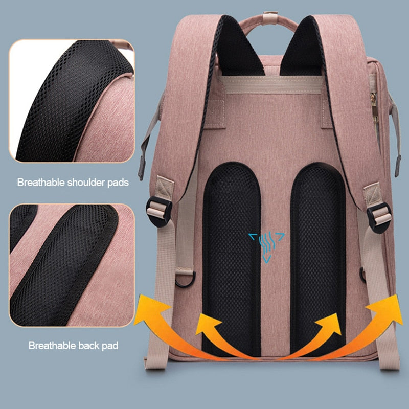 Large-capacity Foldable Backpack Baby Bed