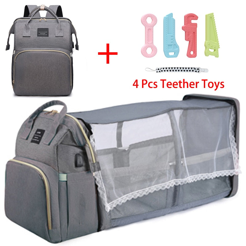 Large-capacity Foldable Backpack Baby Bed