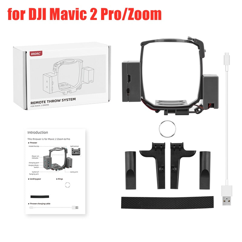 Thrower for DJI Mavic 3/Maivc 2 Pro Mini Air 2S/Mini 3 Pro FIMI X8 SE 2020 Delivery Parabolic Drone Airdrop System