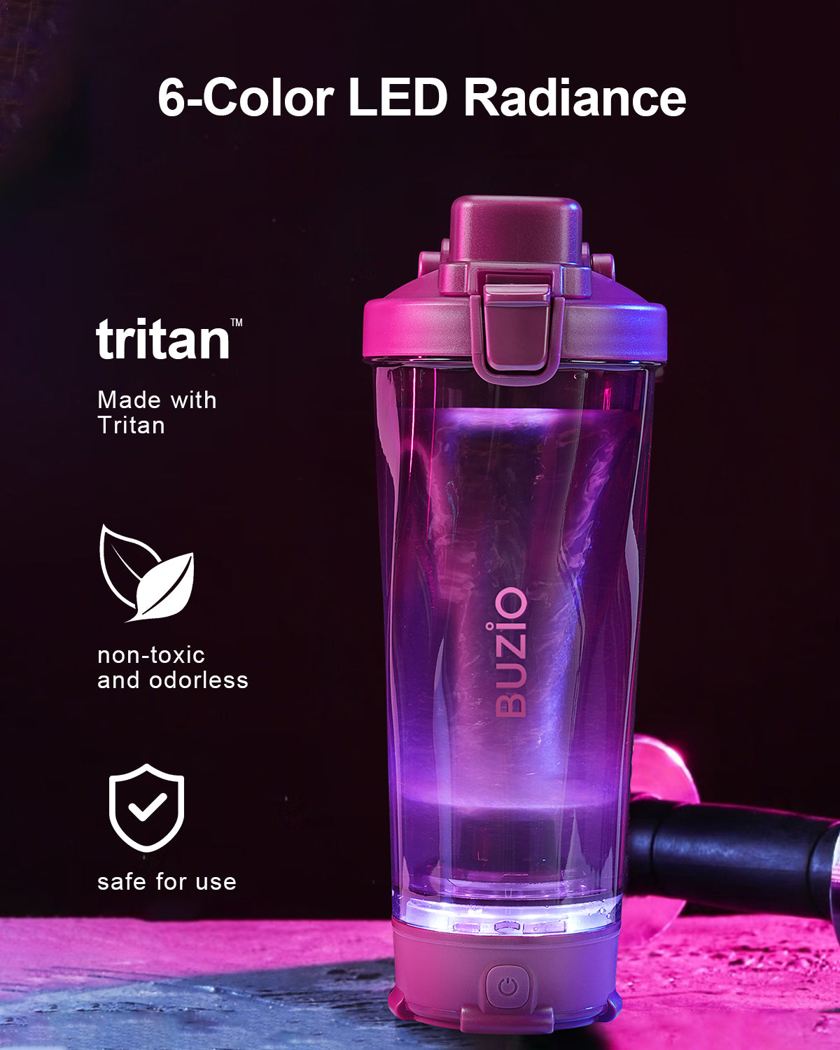  Electric Protein Shaker Bottle,, Tritan, Bpa Free