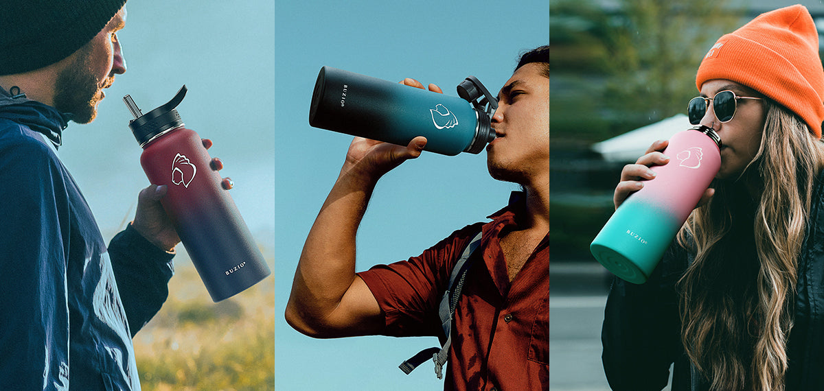 Water Bottle with Straw