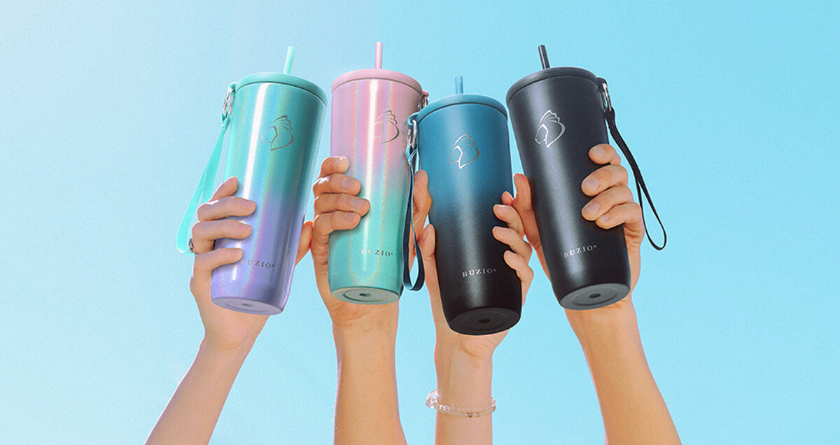 insulated tumbler with straw