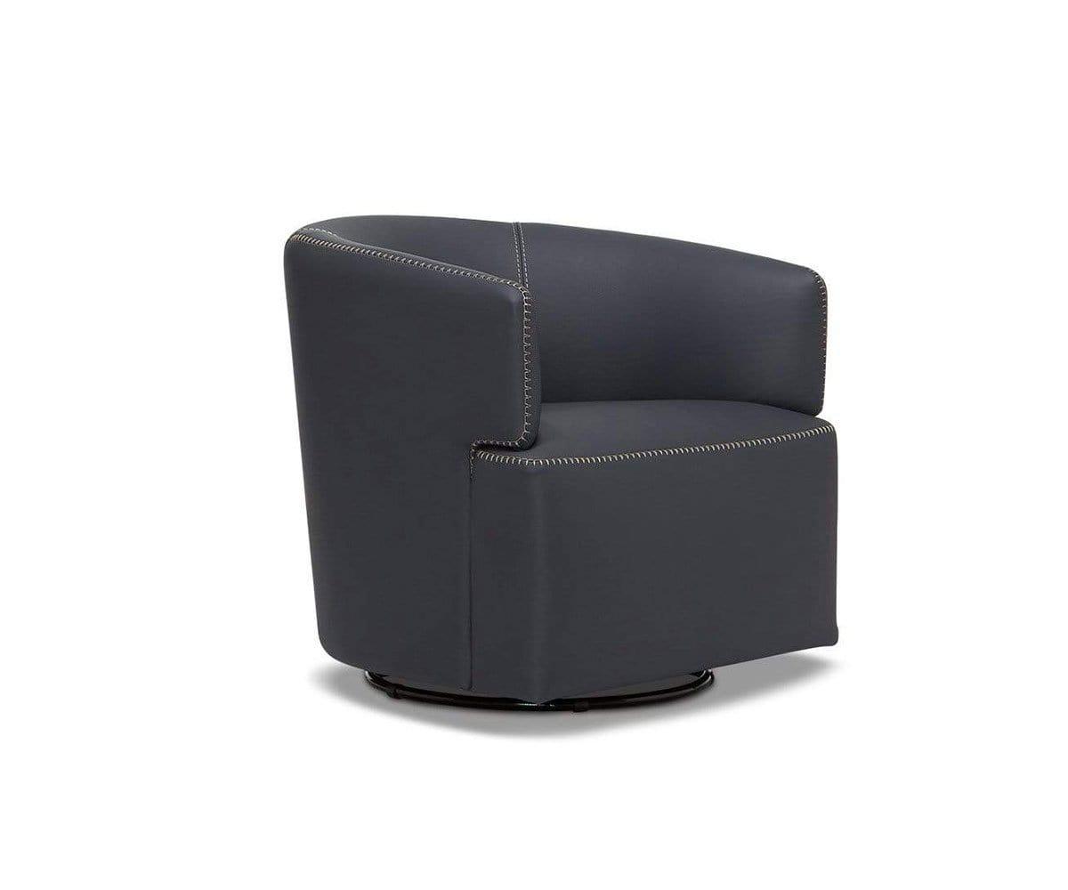 Nicasio Leather Swivel Chair