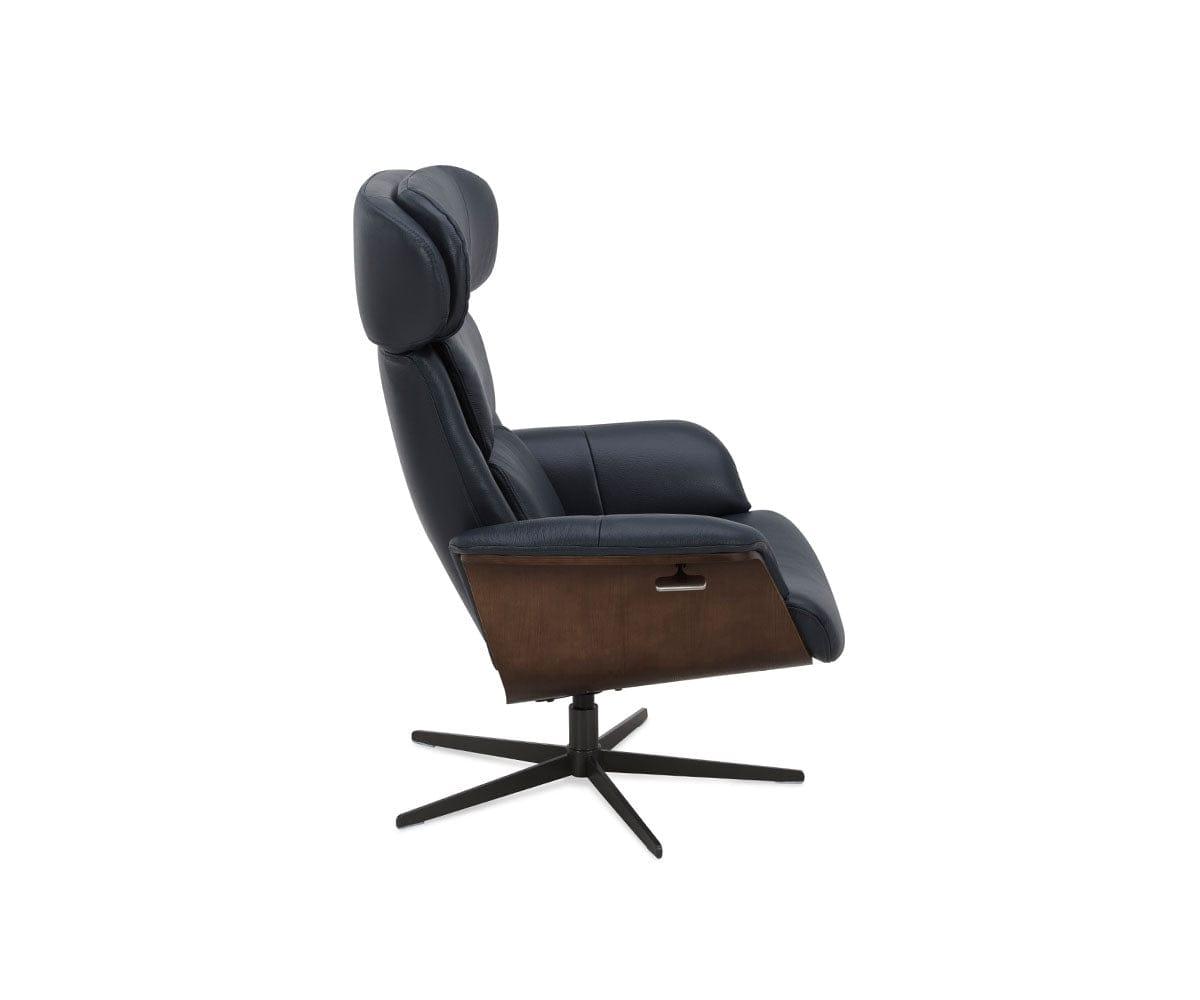 Alvar Leather Recliner And Ottoman