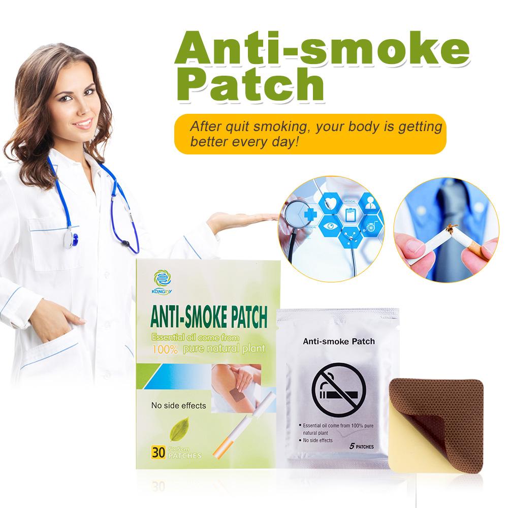 Hot Selling Anti Smoke Patch Smoking Cessation Pad 100% Natural Herbal Stop Smoke Patch Health Therapy  30 Pieces/Box