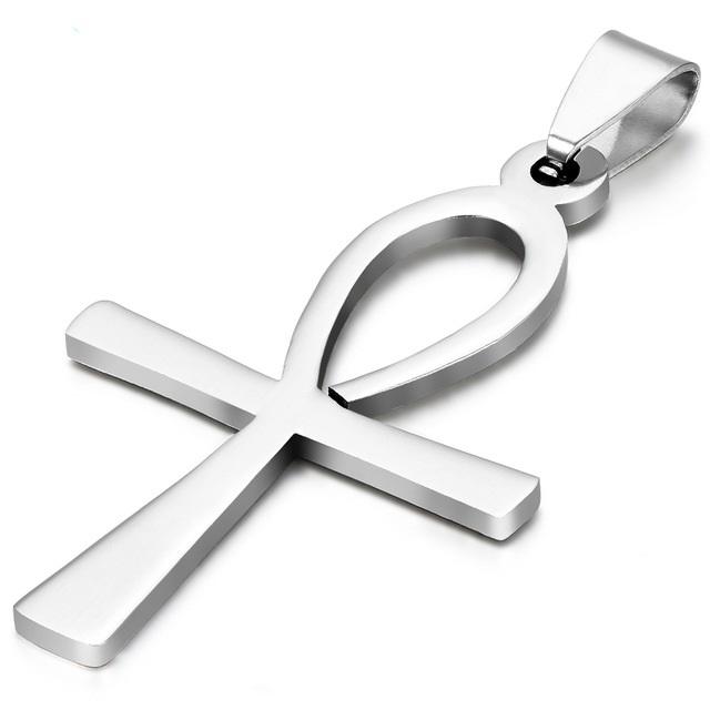 New Stainless Steel Egyptian Cross Pendant Jewelry (Without Chain)