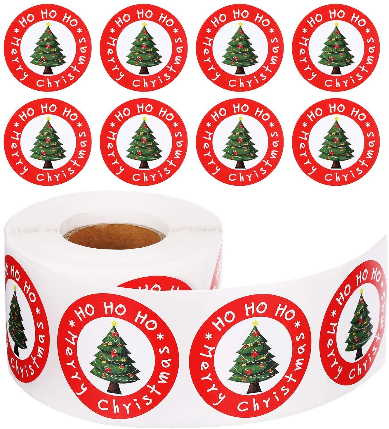 Fun Loving Christmas Stickers  Roll Christmas Tree Stickers for Christmas Decorations