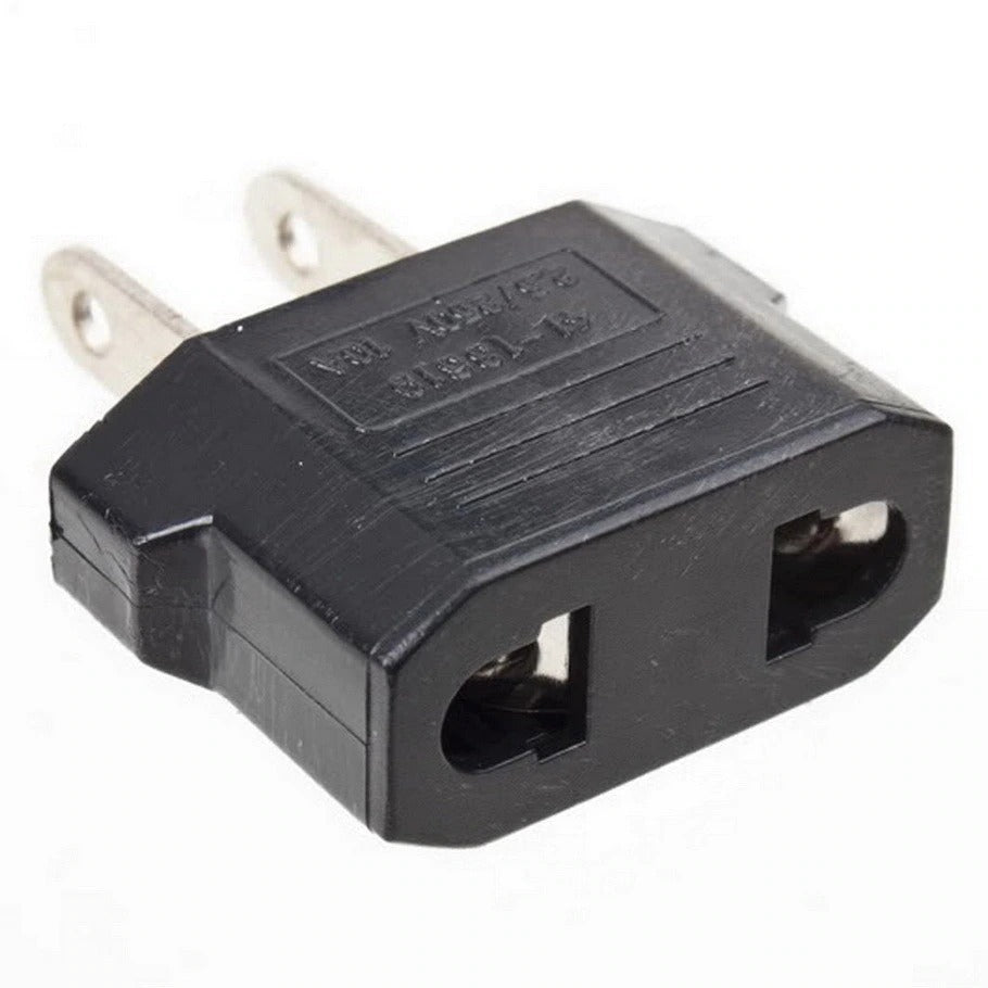 Universal Travel Power Plug Adapter EU to US Adaptor Converter European to American Outlet (1Pcs)