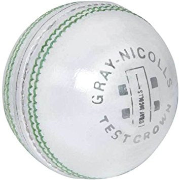 GRAY NICOLLS TEST CROWN White 4-P Leather Ball